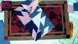 ПЭЧВОРК ПРОСТО и ЯРКО из двух полос ткани "ЗВЕЗДА ОХОТНИКА"! patchwork block star hunter