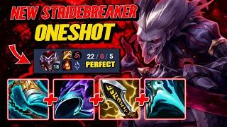 New Stridebreaker Oneshot Shaco Build - S14 Ranked [League of Legends] Full Gameplay -Infernal Shaco