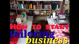 How to start a Tailoring Business