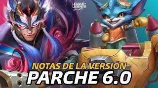 NOTAS DEL PARCHE 6.0 DE WILD RIFT: LLEGA RUMBLE, CAMBIOS MASIVOS DE JUGABILIDAD, SKINS Y MÁS.