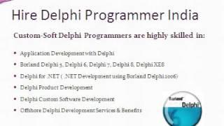 Hire Delphi Programmer India