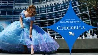 Cinderella Hair Makeup Tutorial #princessmakeup #cinderellamakeup #cinderellahair #cinderellacosplay