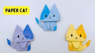 How To Make Easy Paper Cat For Kids / Nursery Craft Ideas / Paper Craft Easy / KIDS crafts