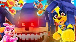 MIGHTY PUPS DE PAW PATROL VS SHIN SONIC EN MINECRAFT 