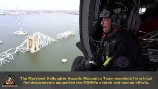 MDNG and HART Respond to Francis Scott Key Bridge collapse in Baltimore.