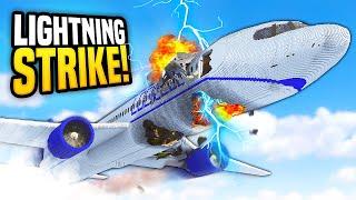 Plane CRASHES From LIGHTNING Strike - Teardown Mods Gameplay