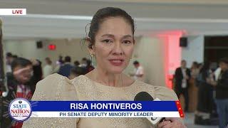 WATCH: PH Senator Risa Hontiveros reacts to Marcos' 3rd SONA | ANC