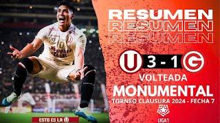 UNIVERSITARIO 3 - 1 DEPORTIVO GARCILASO l RESUMEN COMPLETO, GOLES Y JUGADAS l REMONTADA CREMA