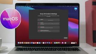 How to Erase All Content And Settings in macOS Monterey on Mac