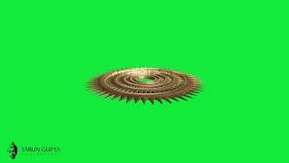 Sudarshan Chakra Green Screen Chroma Key HD Footage Animation | Royalty Free Download