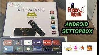 HOW TO DD FREE DISH ANDROID SETTOPBOX  UNBOXING