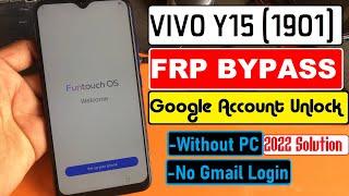 VIVO Y15 / Y17 [1901] FRP BYPASS Without PC 2022 || FRP BYPASS Google Account Unlock