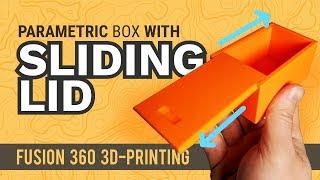 Sliding Dovetail Lid for 3D Printed Box | Fusion 360 Tutorial