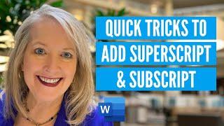 Boost Your Word Document with Quick Superscript & Subscript Tricks