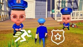 HELP All NEW Police VS Hello Neighbor | Funny moments in Baby in Yellow VS Hello Neighbor