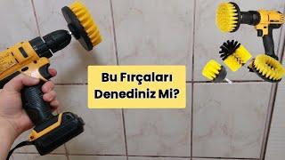 BU FIRÇALARLA 5 Dakikada Tertemiz 🫨Kararan Derz, Banyo, Saramış FayanslarMatkap Ucu Nasıl Takılır️