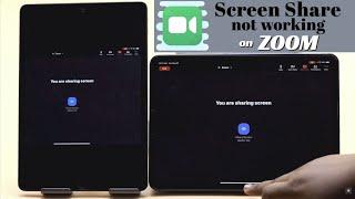 Zoom Screen Sharing Not Working iPad/iPhone? Here's The Fix