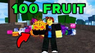 Rolling 100 Fruits in Firts Sea Blox Fruits