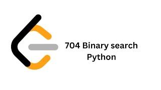 Leetcode 704, Binary search python solution