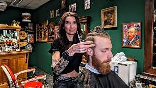 VAN GOGH Transformation  Ladybarber Sarah does an epic haircut 