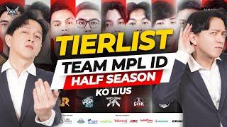 TIER LIST MID SEASON TEAM MPL-ID S14 BY KO LIUS!