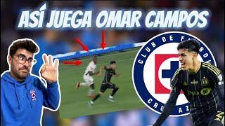 Así juega OMAR CAMPOS, nuevo REFUERZO de CRUZ AZUL para el Clausura 2025 