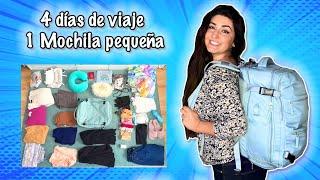 1 mochila ️ 4 días de viaje  | La Pelo