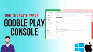 How to update app on google play console