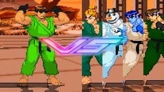 MUGEN - Original Shotoclones - Dragon vs. Koga, Sman, Reeyou, & Phantom - Download