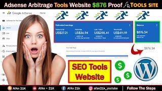 $876 Tools Website Earning Proof | Tools Website Adsense Approval in Wordpress | Adsense Arbitrage 