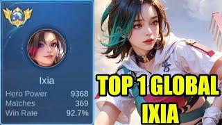 Belajar ixia dari top global 1 ixia 92% winrate ternyata ini build rahasia nya - mobile legends