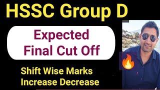 HSSC Group D cut off after result | Haryana group d final cut off 2023