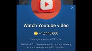 Create Your Avatar in X Empire | X Empire YouTube Code Today 26 Sep