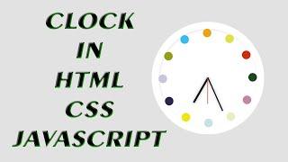 Analog Clock Using Html5 CSS3 & Javascript