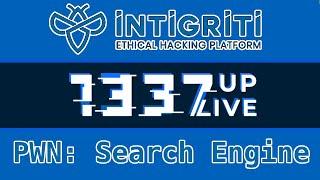 Leaking Values with printf (Format String Vuln) - Search Engine - [Intigriti 1337UP LIVE CTF 2022]
