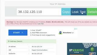 VPN1 Support - How to prevent WebRTC Leak