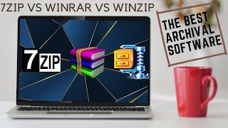 WINZIP vs WINRAR vs 7ZIP - Which is the Best - Full Comparison