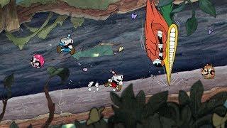 Cuphead run 'n gun level gameplay