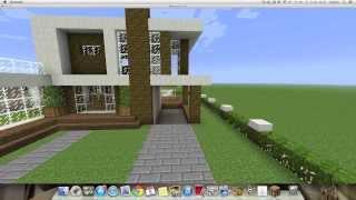 Como hacer una Linda Casa Moderna en Minecraft  (PT1)