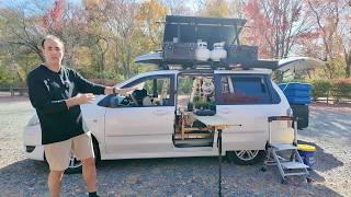 6’1" Man BUILDS Tiny House in MINIVAN! (You WON'T Believe It)