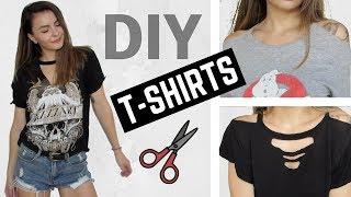 DIY Distressed Cut Out T-Shirts ️ | Owlipop