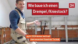 Drempel/Kniestock mit Metallprofilen und Gipskarton bauen | DH – Trockenbau