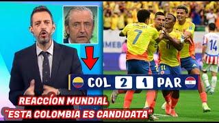 ASÍ REACCIÓNO EL MUNDO a la VICTORIA de COLOMBIA vs PARAGUAY 2-1 JAMES FIGURA y PARTIDAZO