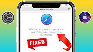 How To Fix Safari Cannot Open The Page Because Your iphone is Not Connected To The Internet