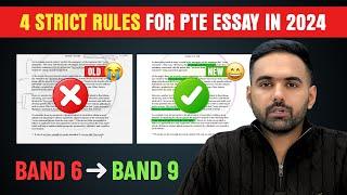 2024 Strict Rules for PTE Essay | Band 6 to Band 9 | 100% Working Template with Tips and Tricks