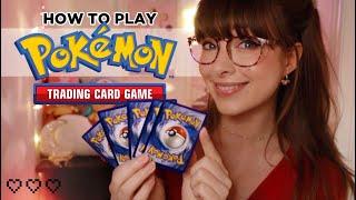 ASMR  Teaching You How To Play The Pokemon Trading Card Game! Relaxing Lessons & Practice Battle!