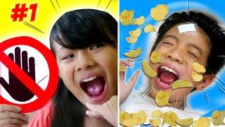 24 JAM TANTANGAN TANPA TANGAN  #1 HANDS FREE CHALLENGE Prank | Drama Lucu | CnX Adventurers