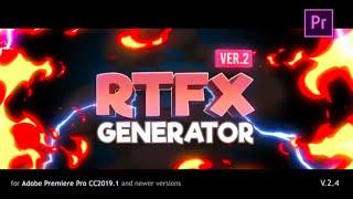 RTFX Generator for Premiere Pro (UPDATE 2024) [1000 Flash FX elements]