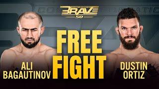 Ali Bagautinov vs Dustin Ortiz | FREE FIGHT | BRAVE CF 50