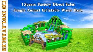 Large Outdoor Amusement Inflatable Theme Park Commercial Animals Theme Movable Inflatable Aqua Park